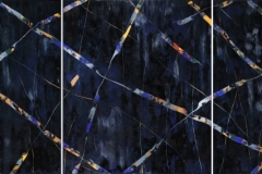 AO346, 2014, Untitled, oil on canvas, 220 x 190 cm, triptych